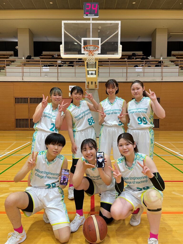 NIPPON ENGINEERING COLLEGE OF HACHIOJI様　バスケゲームウェア　オーダー事例