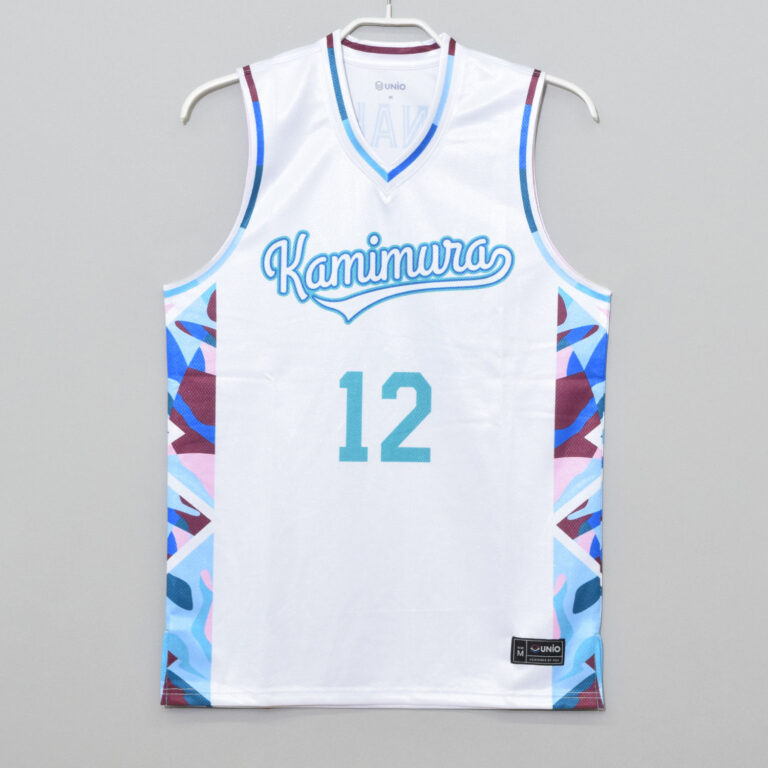Rocawear　ロカウェア　バスケ　ユニフォーム　白　水色 水色×白色の爽やかなバスケユニフォーム | 作成事例 フォト